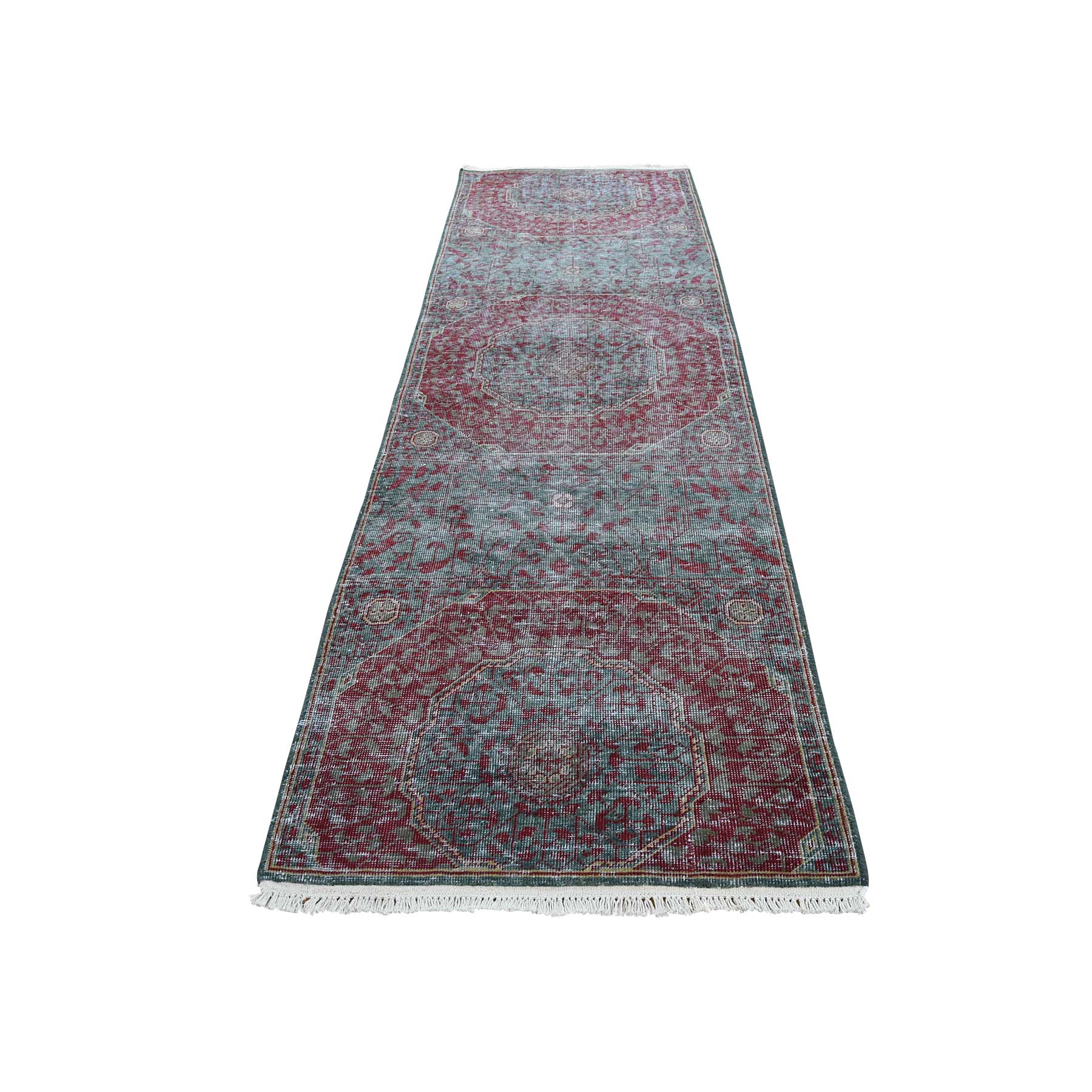 Transitional Wool Hand-Knotted Area Rug 2'5
